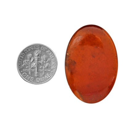 Hessonite Garnet 22.4x33.75x5 mm Oval Shape Polished Gemstone LS112-06228