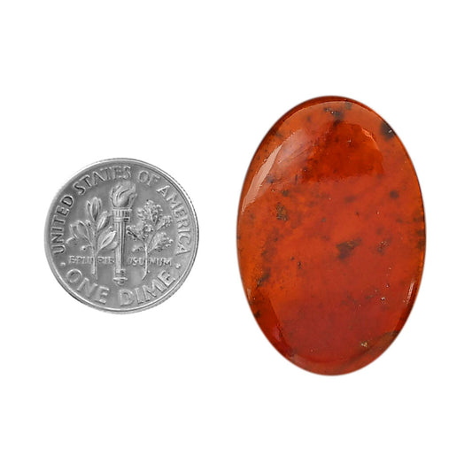 Hessonite Garnet 21.5x32x4.7 mm Oval Shape Polished Gemstone LS112-06229