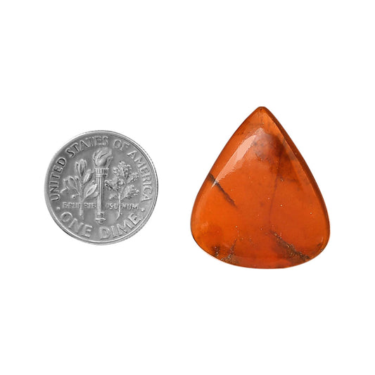 Hessonite Garnet 21.3x25x4.3 mm Heart Shape Polished Gemstone LS112-06235