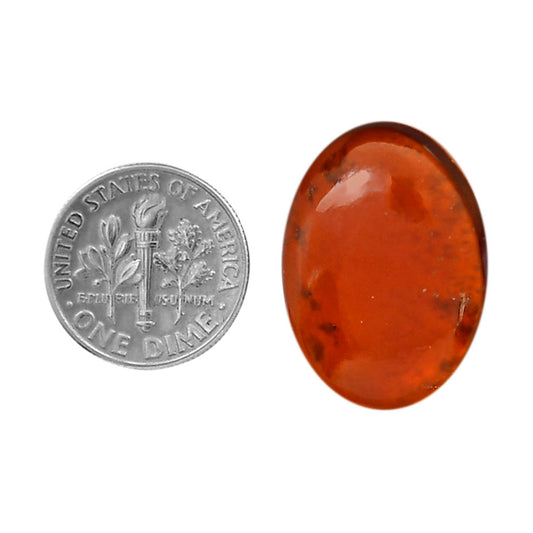 Hessonite Garnet 17x24.15x5.5 mm Oval Shape Polished Gemstone LS112-06236
