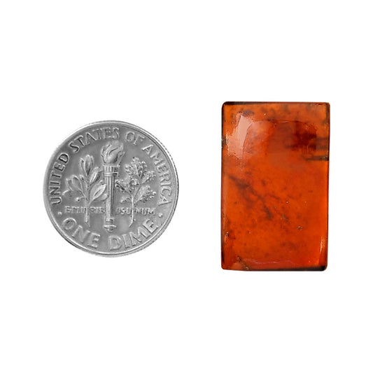 Hessonite Garnet 14x21.9x4 mm Baguette Shape Polished Gemstone LS112-06237