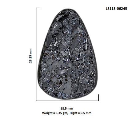 Silicone 18.5x28.25x6.5 mm Pear Shape Polished Gemstone LS113-06245