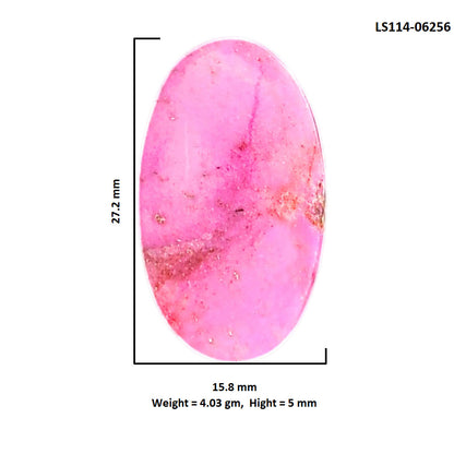 Pink Cobalt 15.8x27.2x5 mm Oval Shape Polished Gemstone LS114-06256
