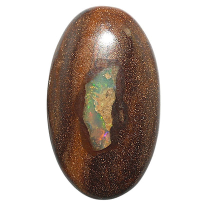 Natural Boulder Opal 21.8x37.2x6.5 mm Oval Shape Polished Gemstone LS115-010106