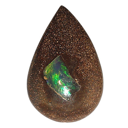 Natural Boulder Opal 18x27.65x5.5 mm Pear Shape Polished Gemstone LS115-010120