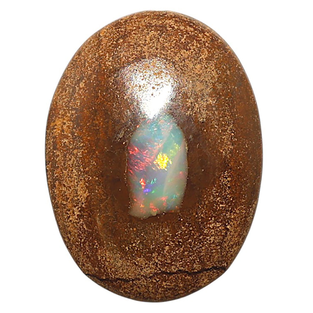 Natural Boulder Opal 24.8x33.2x6.5 mm Oval Shape Polished Gemstone LS115-010124