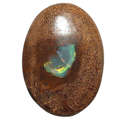Natural Boulder Opal 25.2x35.1x5.5 mm Oval Shape Polished Gemstone LS115-010125
