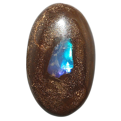 Natural Boulder Opal 19.5x32x6 mm Oval Shape Polished Gemstone LS115-010129