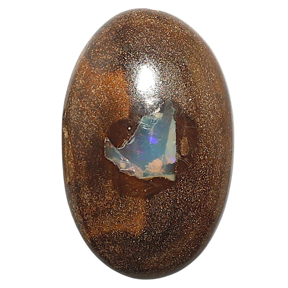 Natural Boulder Opal 22x34.6x8 mm Oval Shape Polished Gemstone LS115-010133