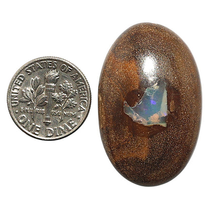 Natural Boulder Opal 22x34.6x8 mm Oval Shape Polished Gemstone LS115-010133