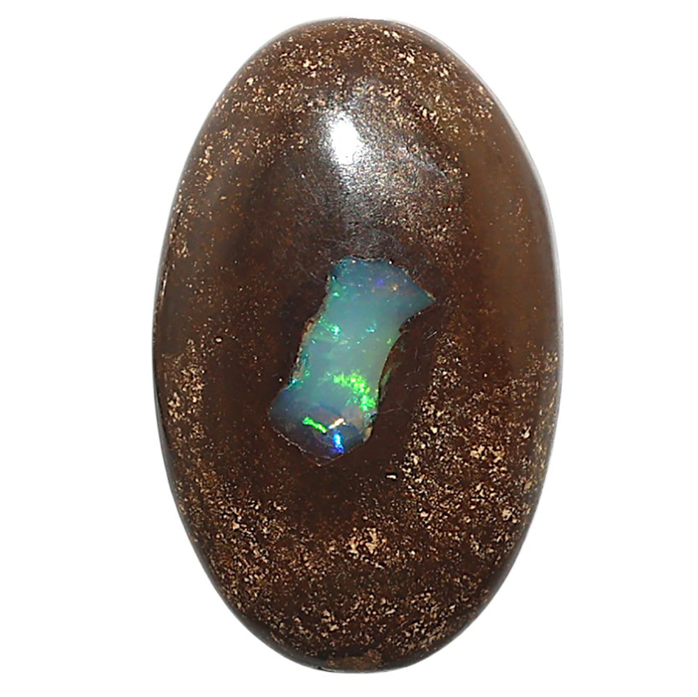 Natural Boulder Opal 21.15x33.7x6.5 mm Oval Shape Polished Gemstone LS115-010147