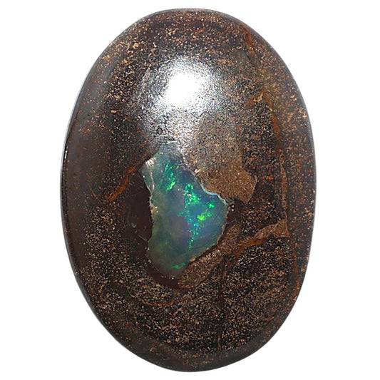 Boulder Opal 24.15x34.2x5.5 mm Oval Shape Polished Gemstone LS115-08691