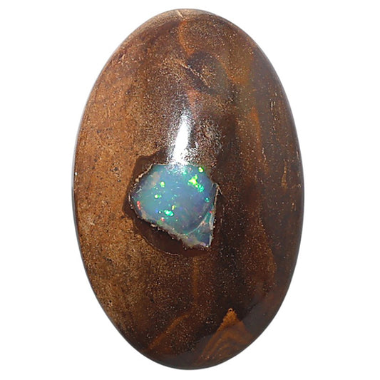 Boulder Opal 20.7x32x6.8 mm Oval Shape Polished Gemstone LS115-08693