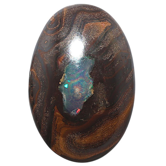Boulder Opal 22.25x32.9x7 mm Oval Shape Polished Gemstone LS115-08694