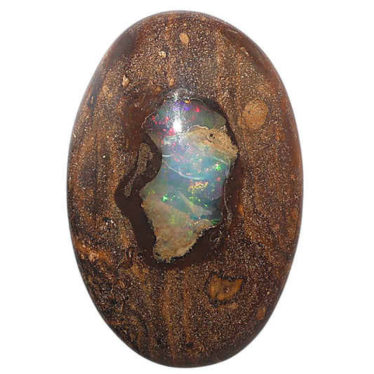 Boulder Opal 26.1x39.25x7.5 mm Oval Shape Polished Gemstone LS115-08695