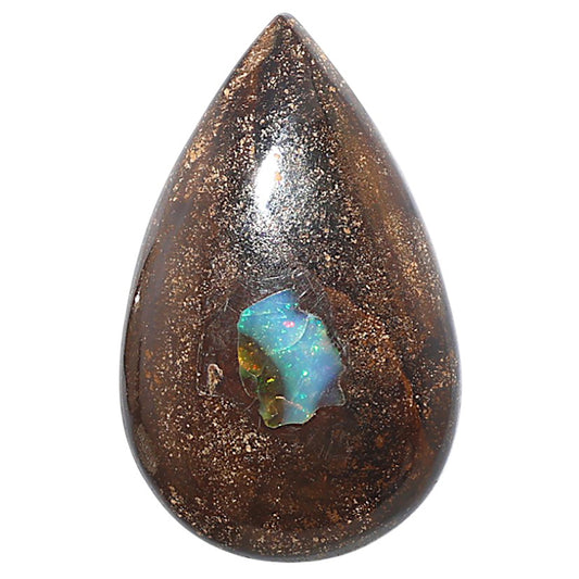 Boulder Opal 22.5x36x6.5 mm Pear Shape Polished Gemstone LS115-08697