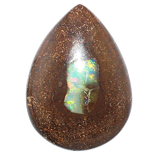 Boulder Opal 20.3x28.15x6.5 mm Pear Shape Polished Gemstone LS115-08699