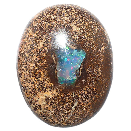 Boulder Opal 23.2x29.65x7.3 mm Oval Shape Polished Gemstone LS115-08702