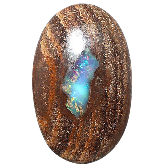 Boulder Opal 26.3x42.3x6.2 mm Oval Shape Polished Gemstone LS115-08704