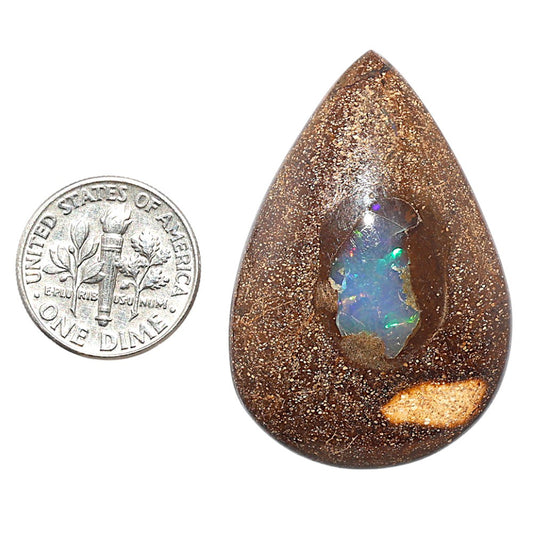 Boulder Opal 27.5x40.5x7.5 mm Pear Shape Polished Gemstone LS115-08706