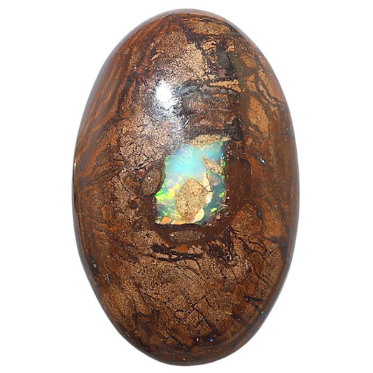 Boulder Opal 26.6x41.5x6.5 mm Oval Shape Polished Gemstone LS115-08708