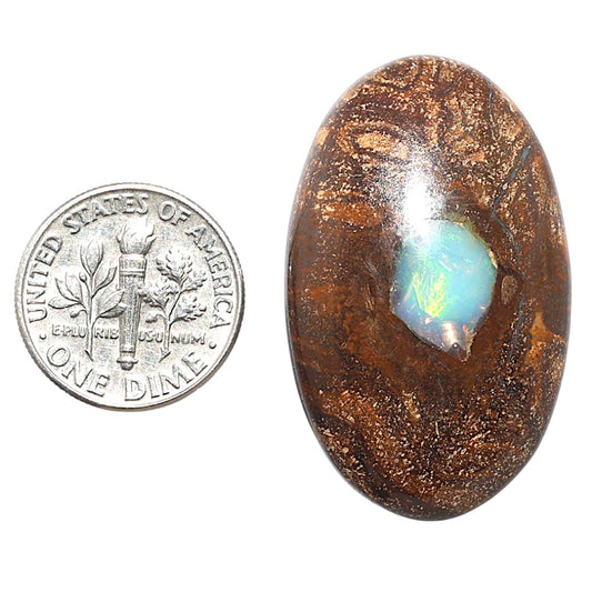 Boulder Opal 22.35x36.2x7 mm Oval Shape Polished Gemstone LS115-08710