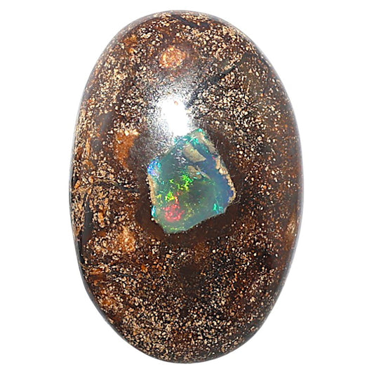 Boulder Opal 20x29.9x5.8 mm Oval Shape Polished Gemstone LS115-08713