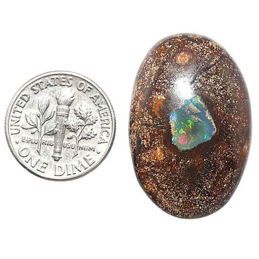 Boulder Opal 20x29.9x5.8 mm Oval Shape Polished Gemstone LS115-08713