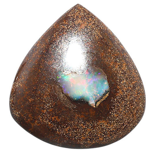 Boulder Opal 31.75x33.8x6.5 mm Heart Shape Polished Gemstone LS115-08715