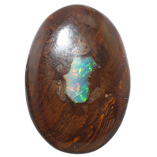 Boulder Opal 28.85x40.55x7 mm Oval Shape Polished Gemstone LS115-08717