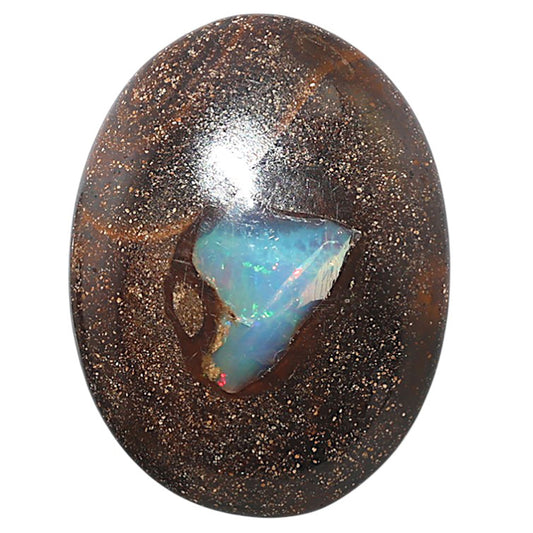Boulder Opal 26.45x34.9x7.5 mm Oval Shape Polished Gemstone LS115-08718