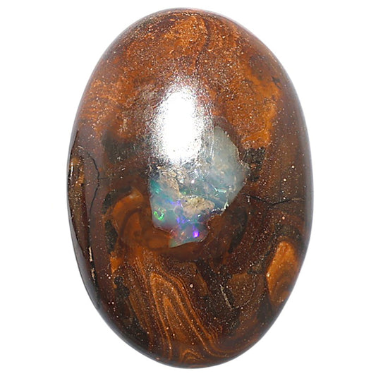 Boulder Opal 22.6x32.9x7.5 mm Oval Shape Polished Gemstone LS115-08719