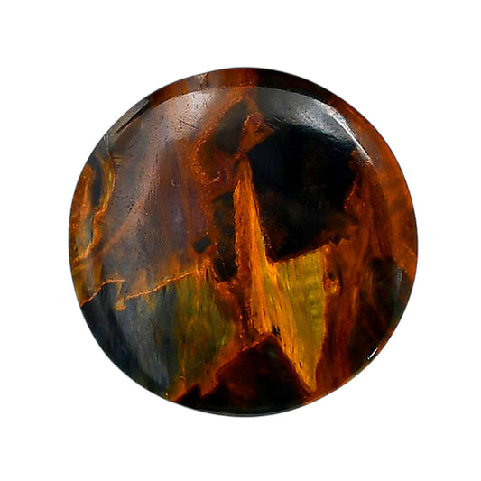 Pietersite 29.4x29.6x4.5 mm Round Shape Polished Gemstone LS116-06333
