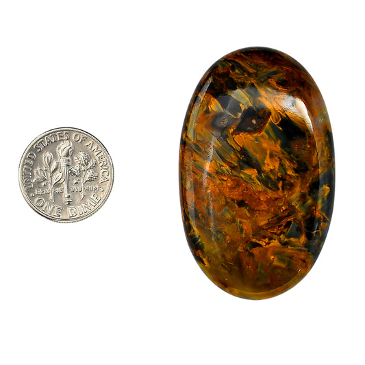 Pietersite 29x47x5 mm Oval Shape Polished Gemstone LS116-06334