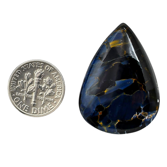 Pietersite 25.2x34.4x6 mm Pear Shape Polished Gemstone LS116-06335