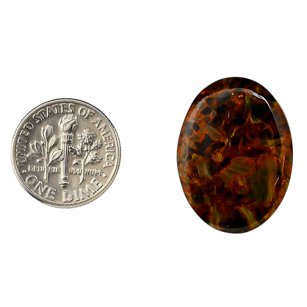 Pietersite 18.6x25.1x3.5 mm Oval Shape Polished Gemstone LS116-06337