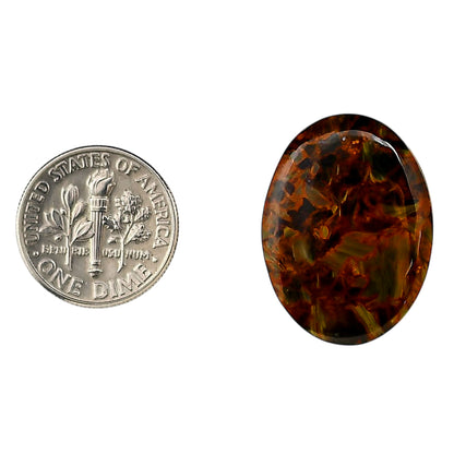 Pietersite 18.6x25.1x3.5 mm Oval Shape Polished Gemstone LS116-06337