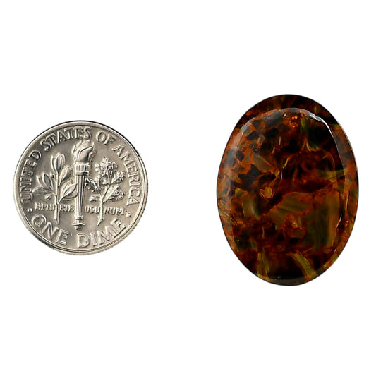 Pietersite 18.6x25.1x3.5 mm Oval Shape Polished Gemstone LS116-06337