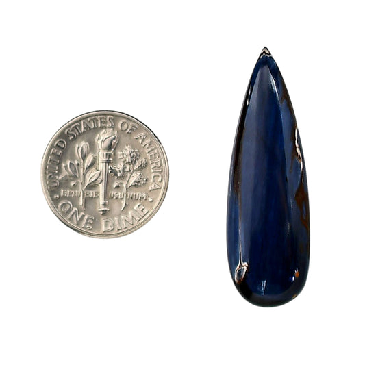 Pietersite 11.6x35.8x4.5 mm Pear Shape Polished Gemstone LS116-06338