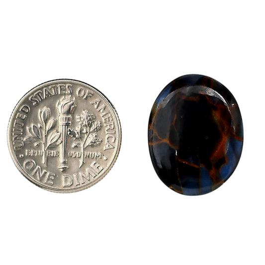 Pietersite 15x18.8x3.5 mm Oval Shape Polished Gemstone LS116-06343