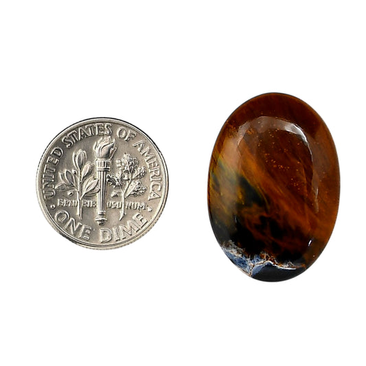 Pietersite 17.8x25.3x5.3 mm Oval Shape Polished Gemstone LS116-06346
