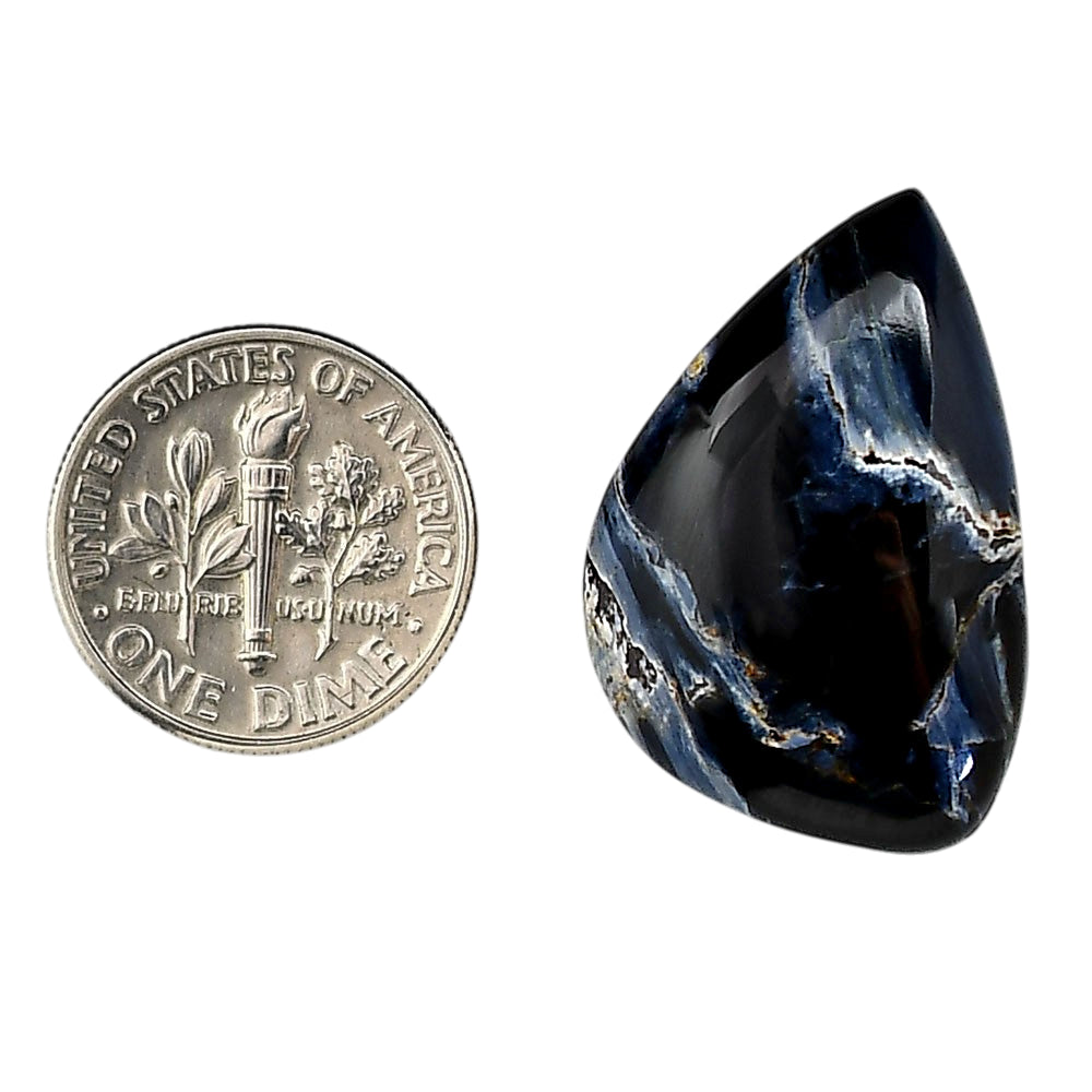 Pietersite 18.3x27.4x5.5 mm Pear Shape Polished Gemstone LS116-06348