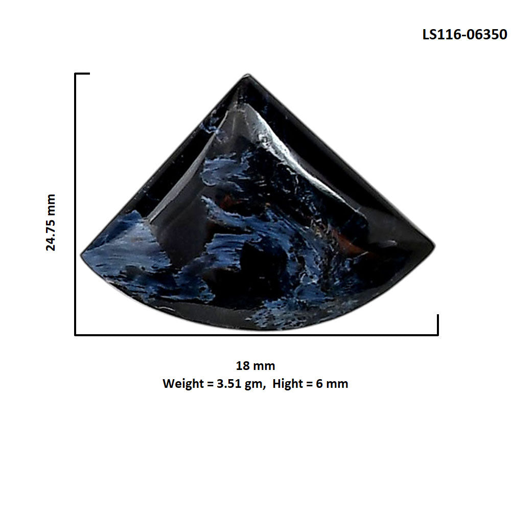 Pietersite 18x24.75x6 mm Fancy Shape Polished Gemstone LS116-06350
