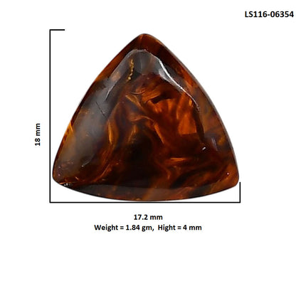 Pietersite 17.2x18x4 mm Fancy Shape Polished Gemstone LS116-06354