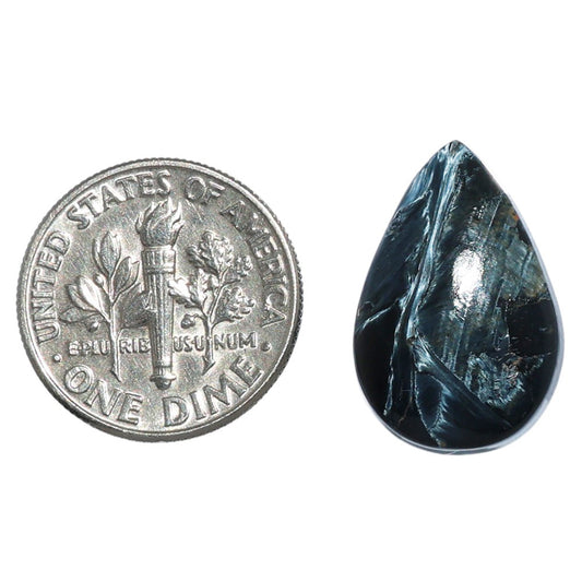 Pietersite 13.1x19.5x4.3 mm Pear Shape Polished Gemstone LS116-07140