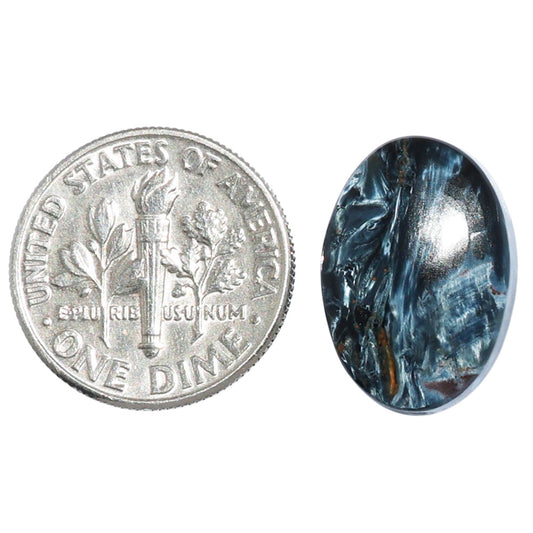 Pietersite 12.2x17.5x4 mm Oval Shape Polished Gemstone LS116-07147