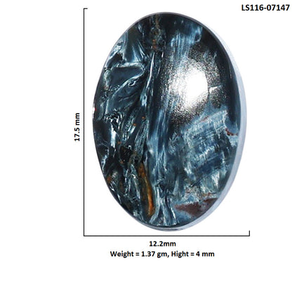 Pietersite 12.2x17.5x4 mm Oval Shape Polished Gemstone LS116-07147