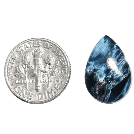 Pietersite 12.8x18.5x4 mm Pear Shape Polished Gemstone LS116-07149