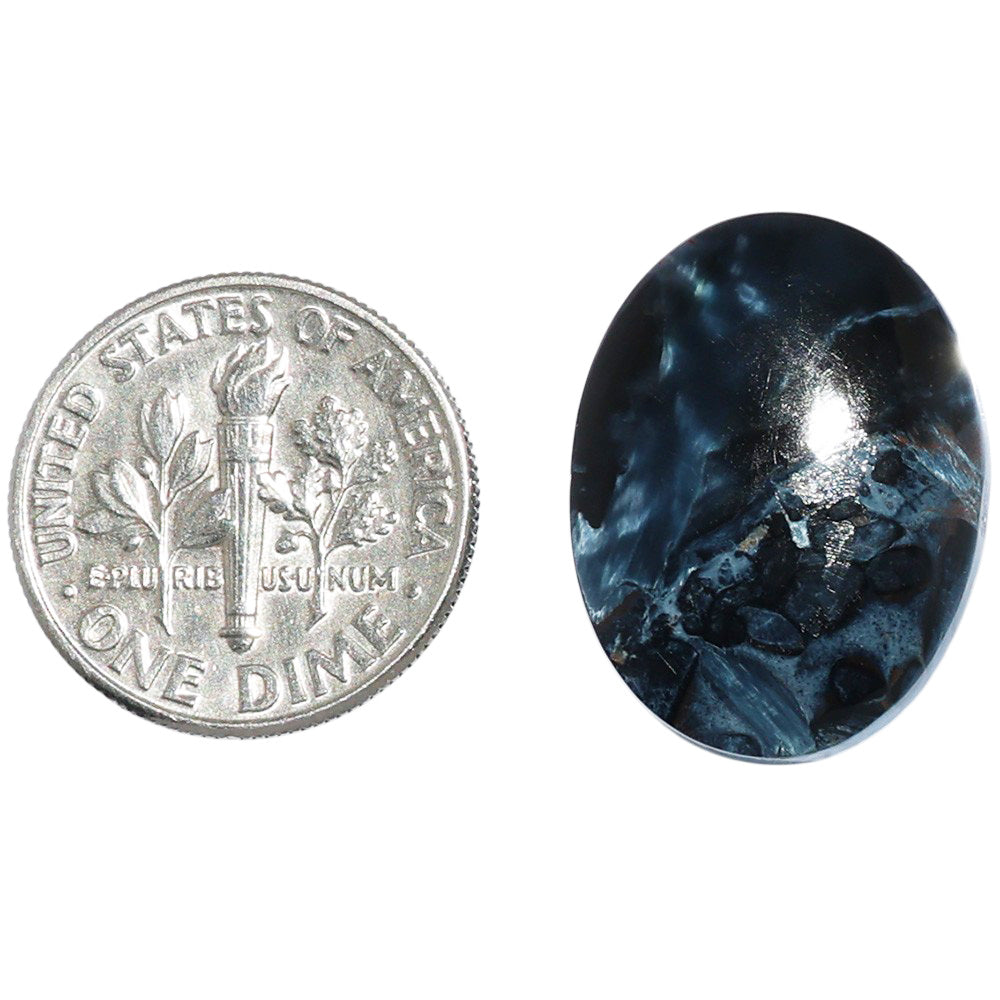 Pietersite 15.7x20.9x5.5 mm Oval Shape Polished Gemstone LS116-07150