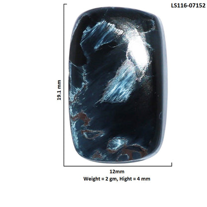 Pietersite 12x19.1x4 mm Cushion Shape Polished Gemstone LS116-07152